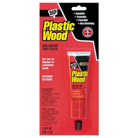 Dap 1.87 Oz Natural Plastic Wood Solvent Based Wood Filler 21500